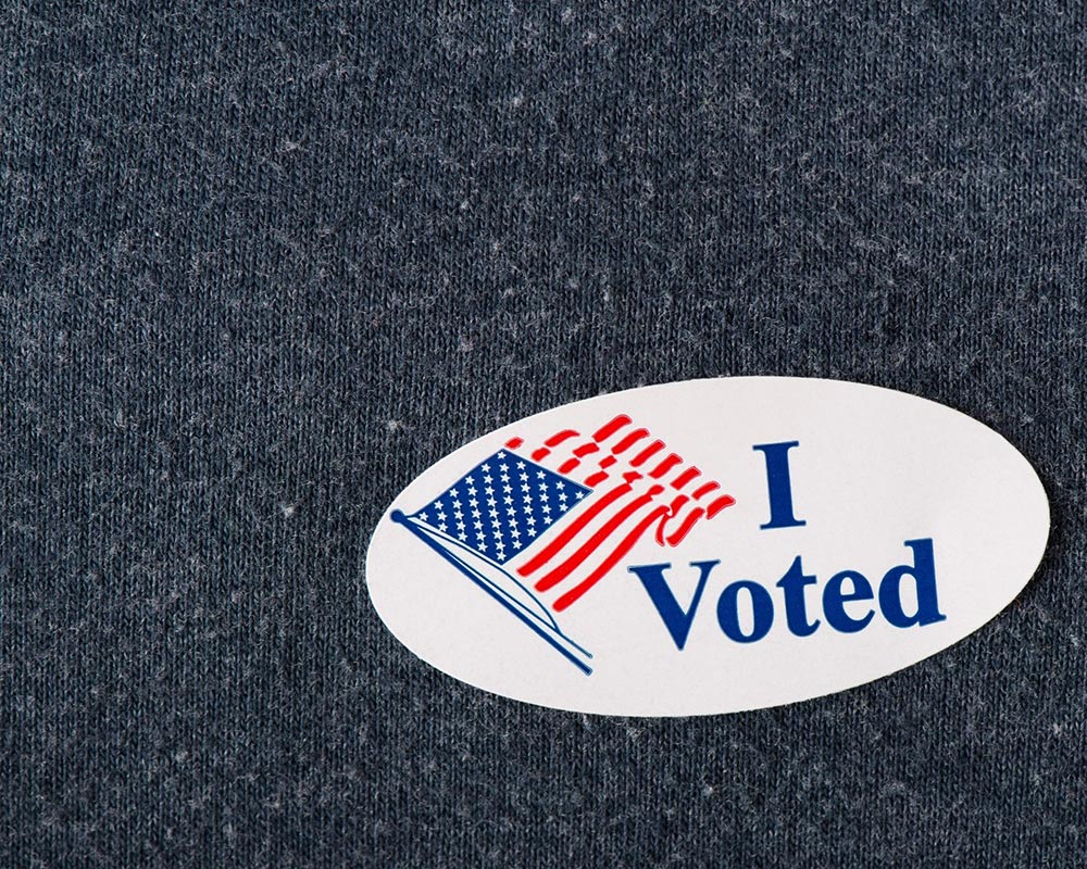 I voted sticker - post election financial approach
