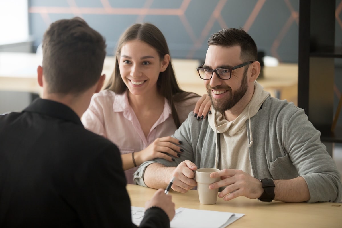 Young couple setting up advanced charitable giving strategies